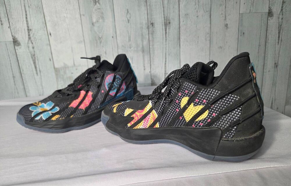 Adidas Dame 7 Damian Lillard Day of the Dead Black FZ3189 Sz. 8